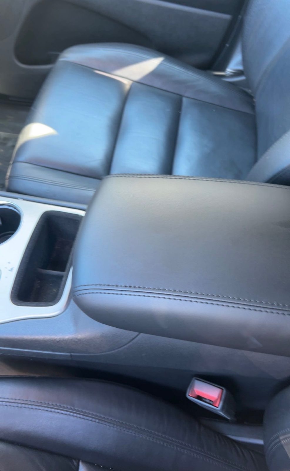 Center console after repair