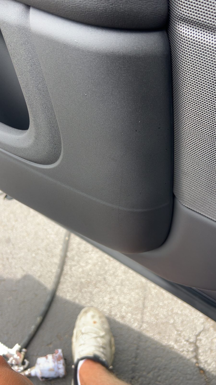 Door panel trim after repair